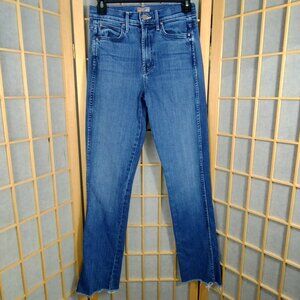 Mother High Waisted Rascal Sneak Fray Jeans Sake to Me Size 25